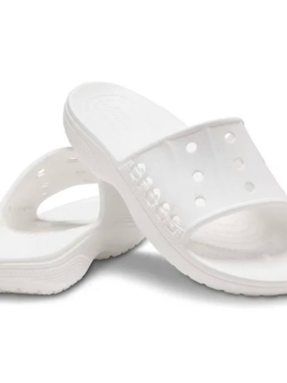 NWT  Crocs White Baya Sandal Slider  SZ-W7/M5
